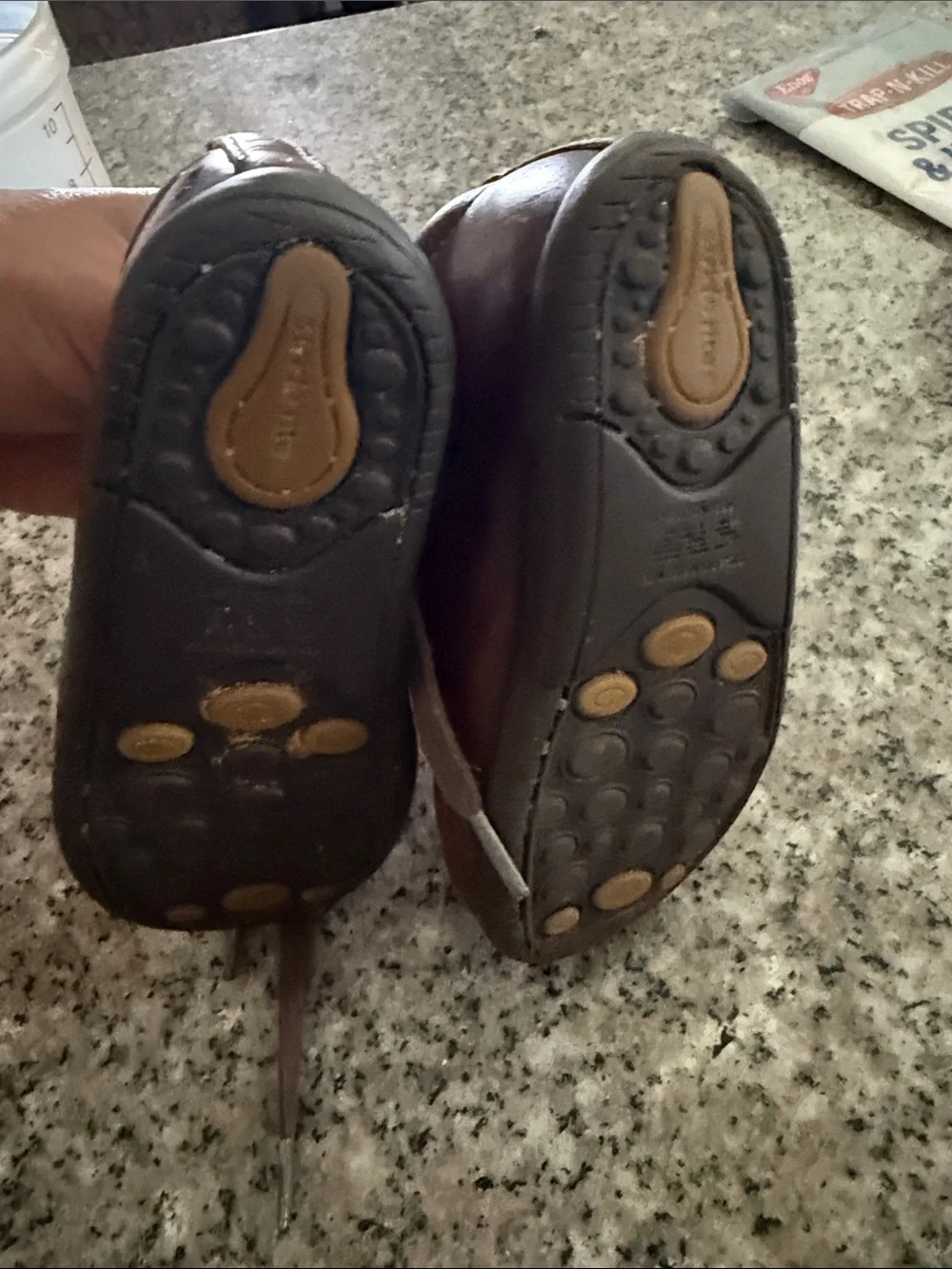 Stride Rite Brown Leather Toddler Lace-Up Dress Shoes  size 6w